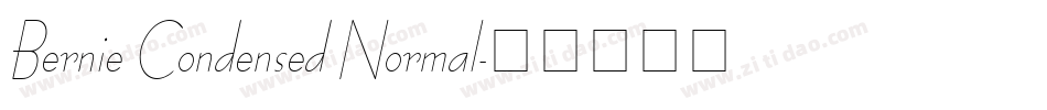 Bernie Condensed Normal字体转换
